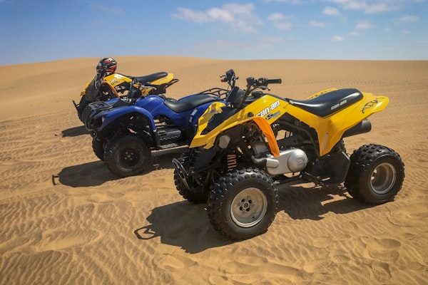 Quad biking in the desert