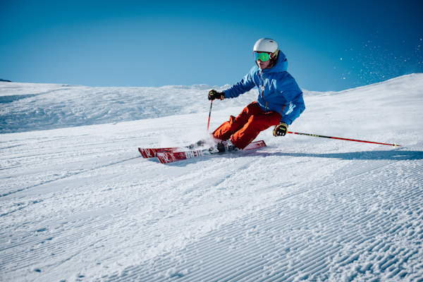 Snowboarding in the Alps
